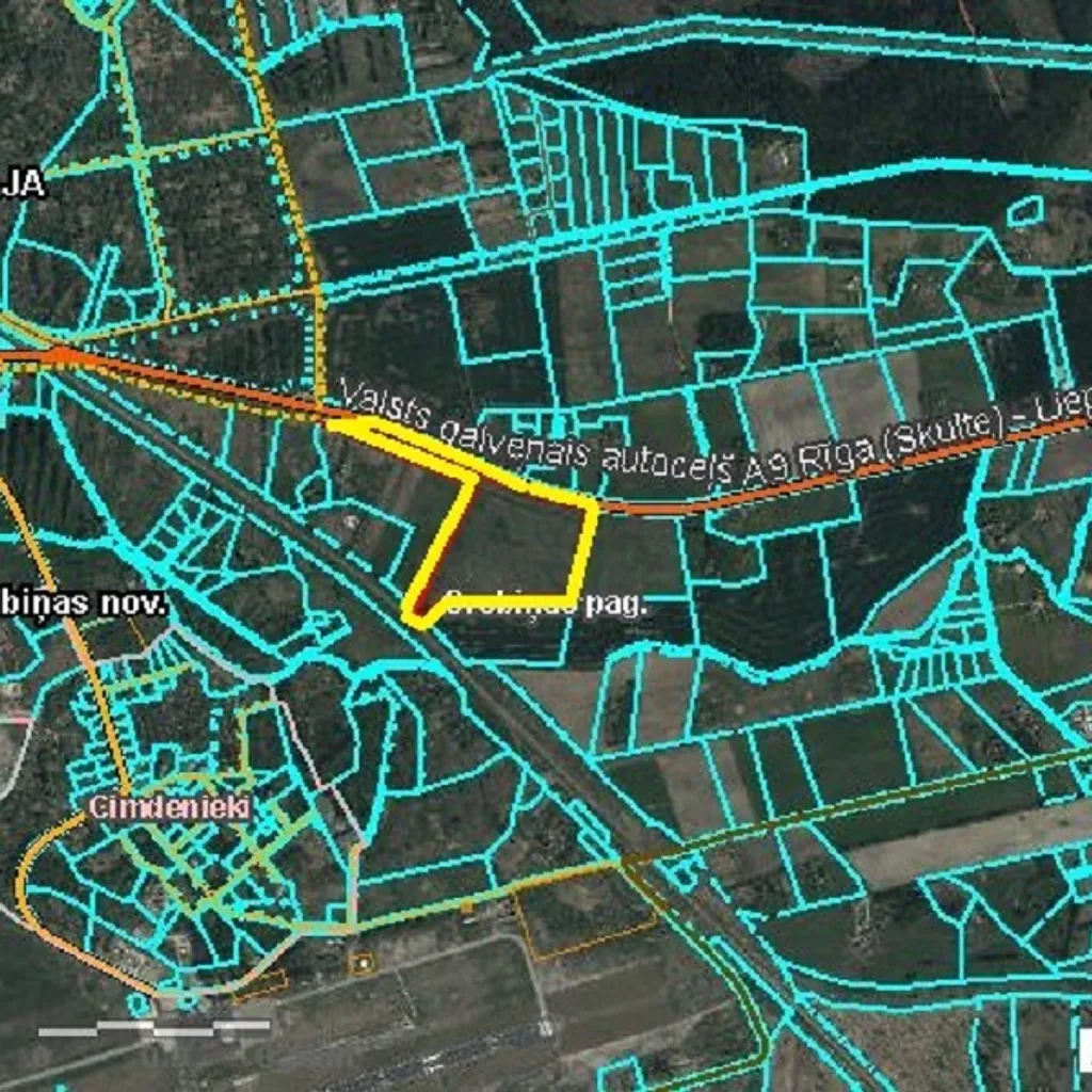 Zeme komercapbūvei 11, 53 ha pie Liepājas robežas blakus šosejai Liepāja-Rīga 3