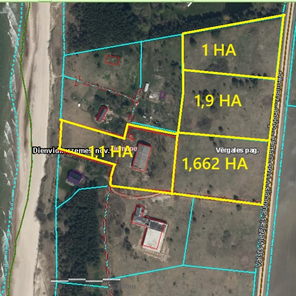 Keturi žemės sklypai prie jūros (5,662 ha) 2