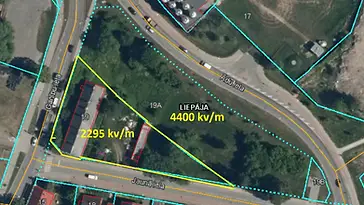 Zeme 2295 kv/m ar dzīvojamo ēku Jaunā ielā 19, Vecliepājā. 1