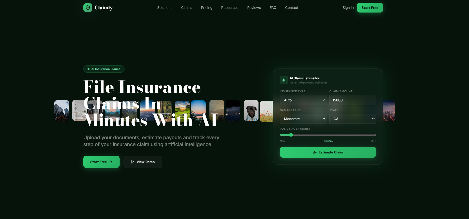 Claimlly template preview