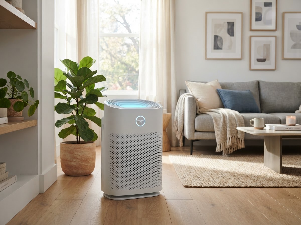 Indoor air quality system with UV light purification
