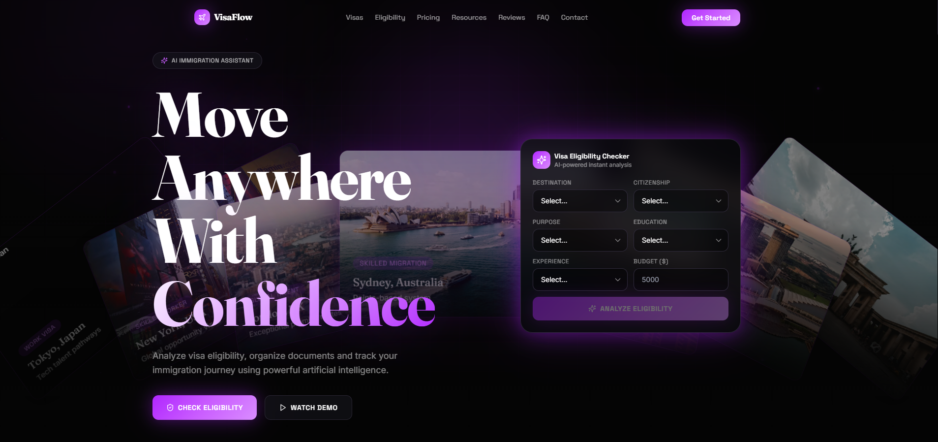 VisaFlow template preview