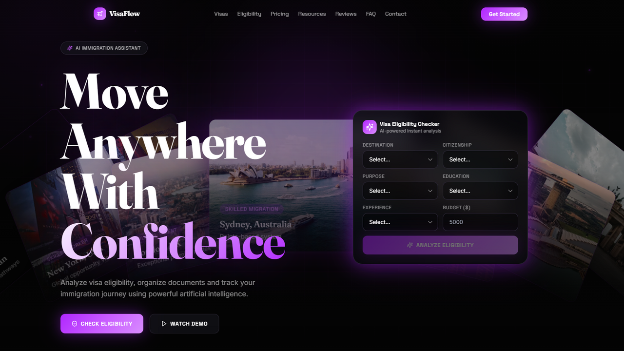 VisaFlow template preview