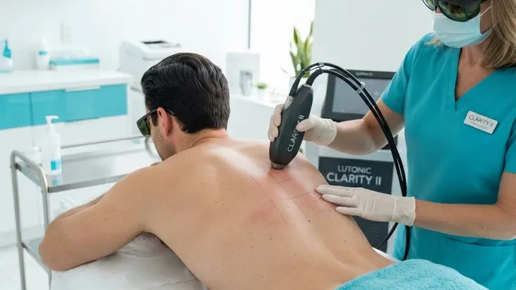 Back and chest laser hair removal for men at ProLaserSpa Paphos