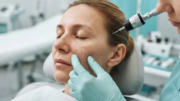 Facial and spider vein treatment at ProLaserSpa Paphos