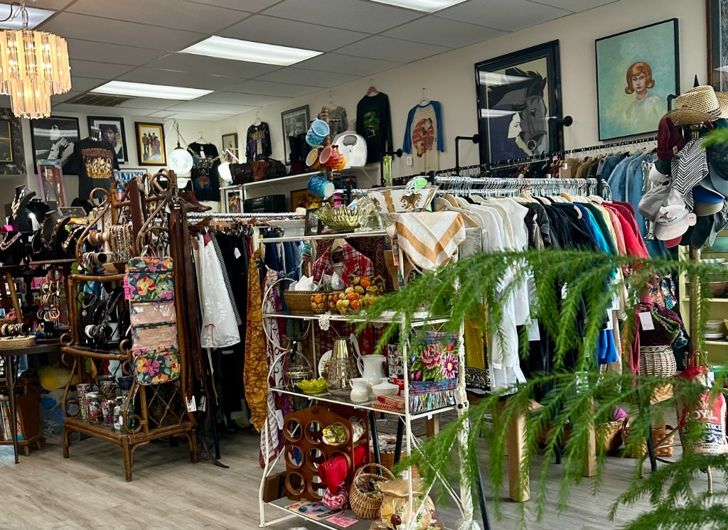 Interior of B-Side Records & Vintage store