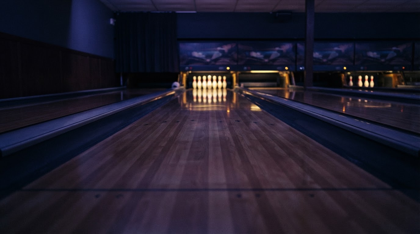 Bowling lane perspective