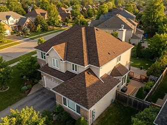 Brown Shingle Roof Installation