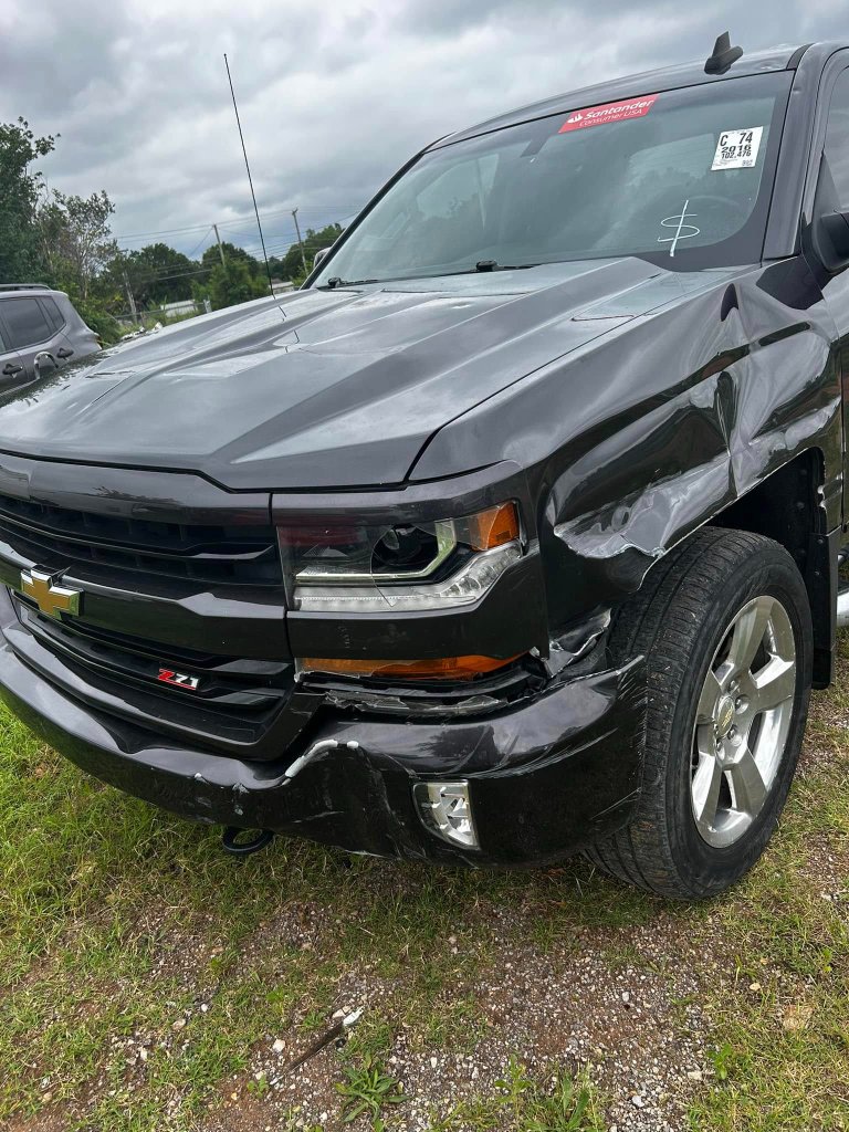 SUV before repair