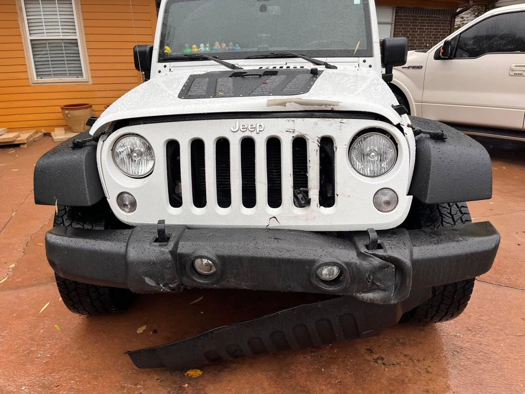 Jeep before repair