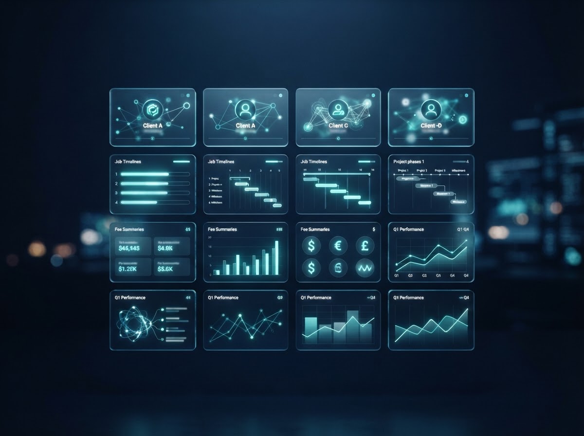 Clean digital dashboard