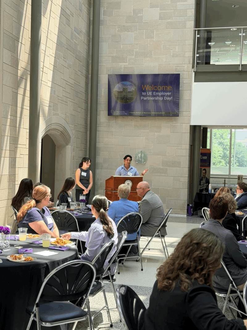 Employer Partnership Day presentation on campus