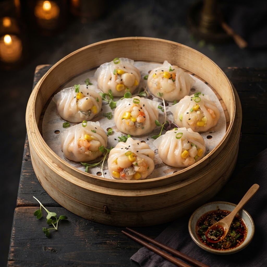 Seafood & Corn Dumpling (3pcs)