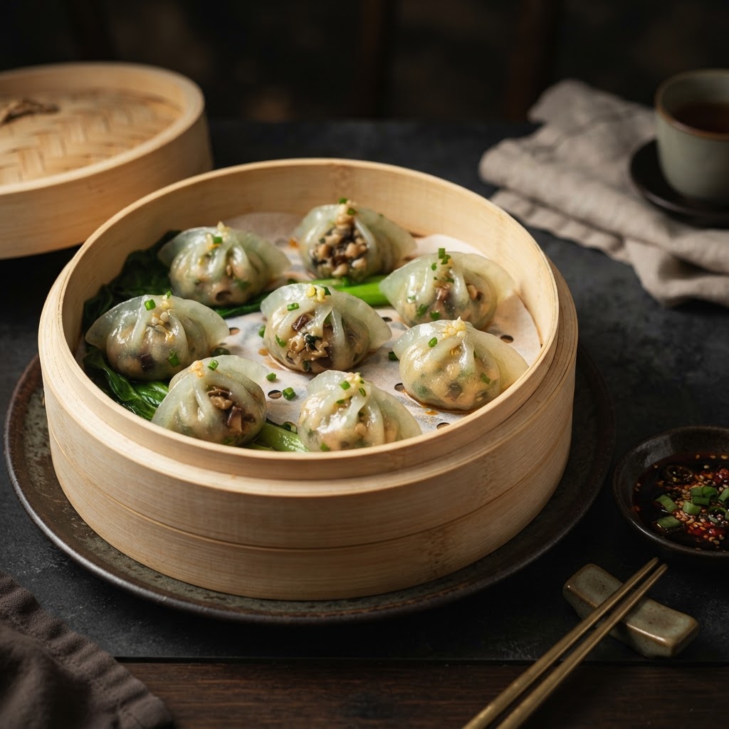 Mushroom Fish Dumpling (3pcs)