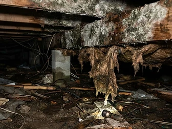 Crawlspace Encapsulation before remediation