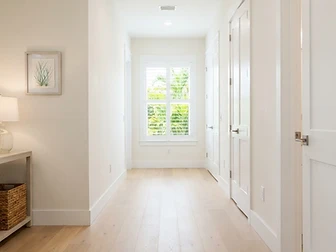 Hallway Water Damage Dry-Out after remediation