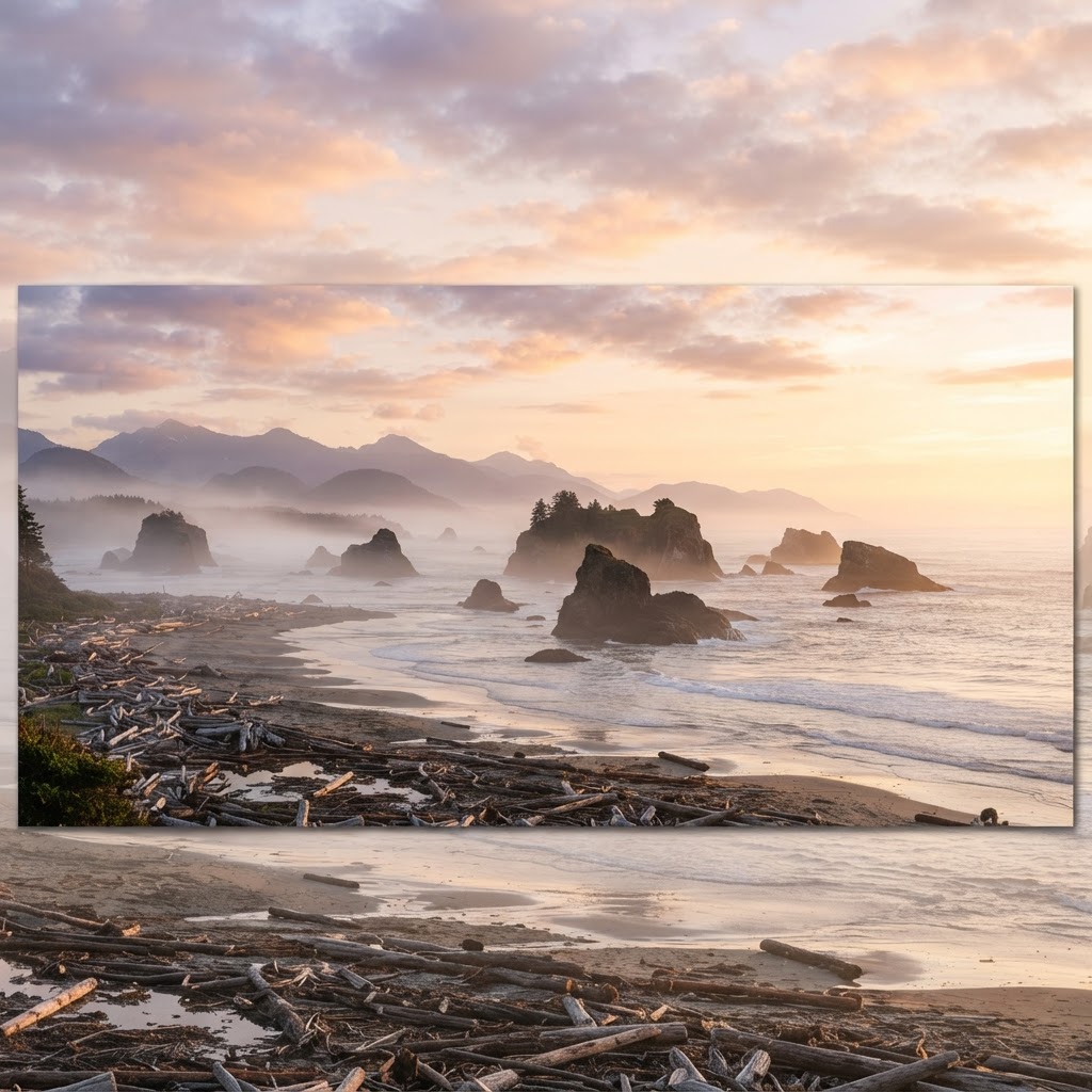 Coastal panorama wallpaper preview sample