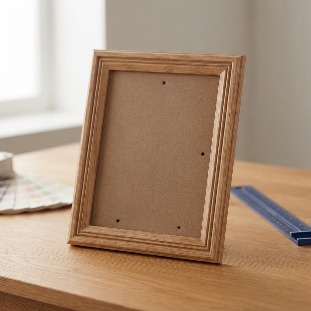 Natural Wood Contoured Frame