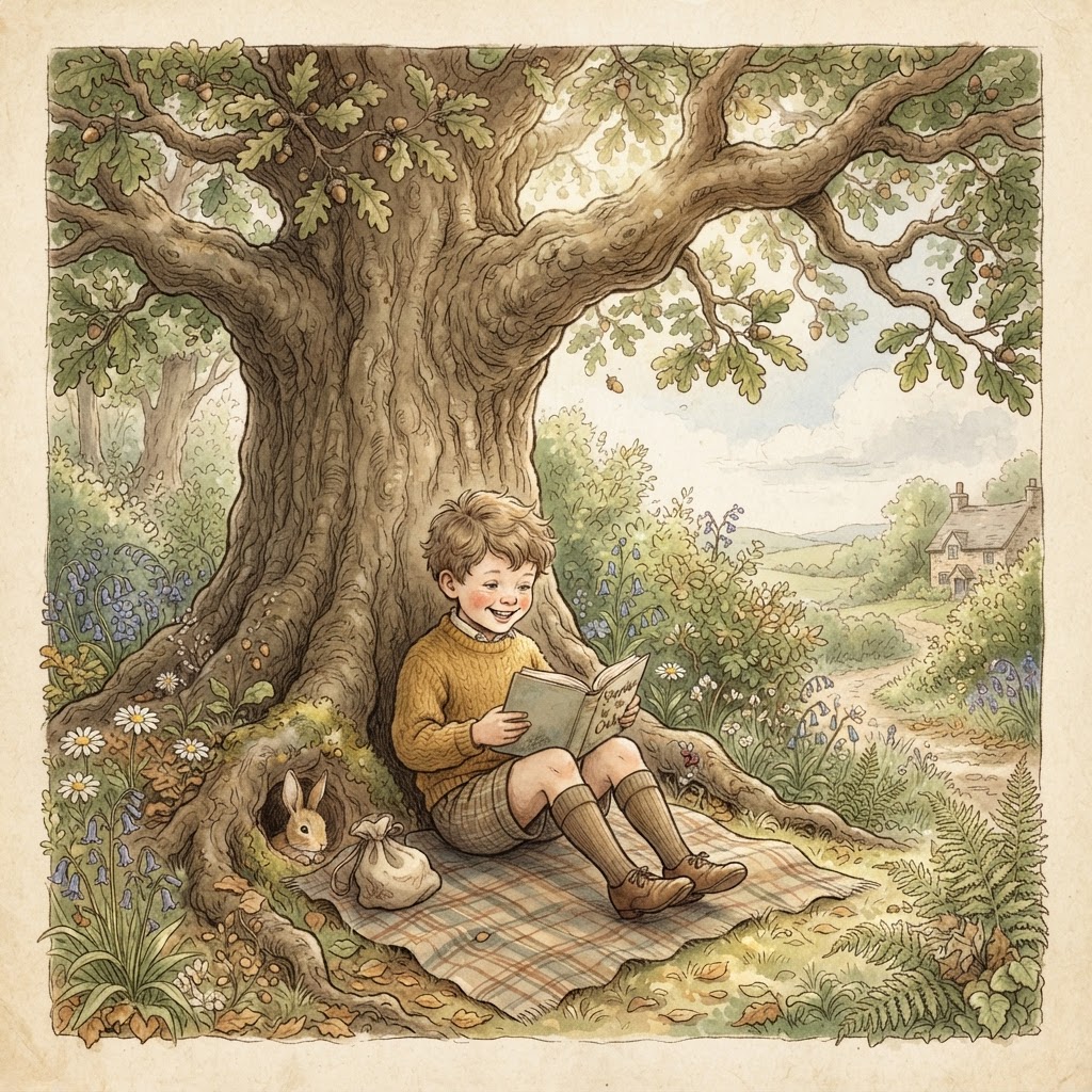 A child opening a personalized storybook gift with their name on the cover