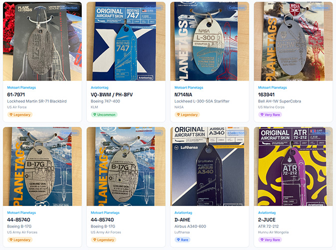 Aircraft Tags Preview