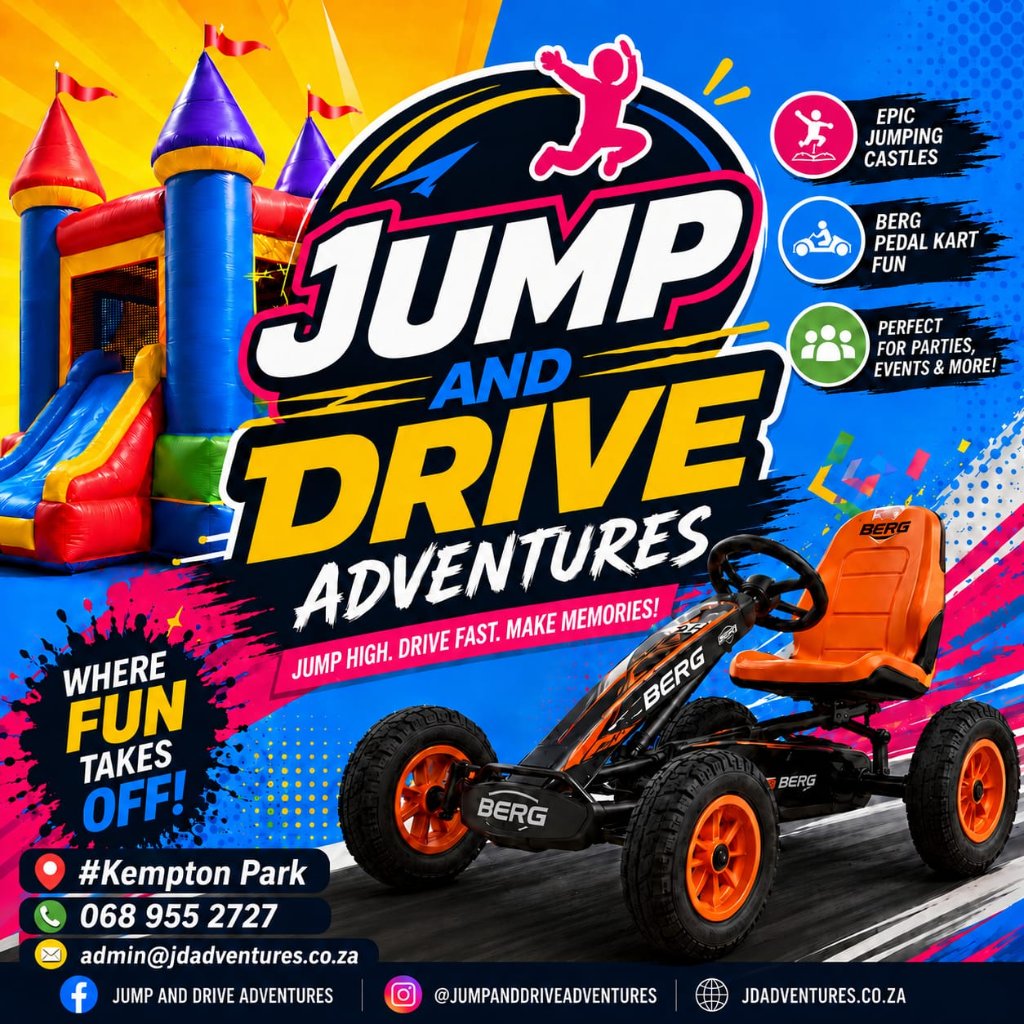 Jump and Drive Adventures promotional poster