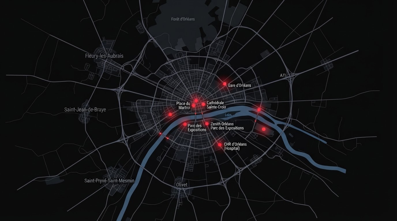 Zone d'intervention Tech45 Dépannage autour d'Orléans