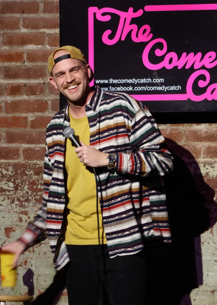 Scott Bedgood on stage at The Comedy Catch in Chattanooga