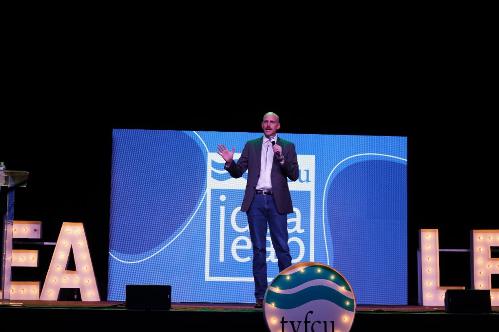 Scott Bedgood headlining on a stage with LED backdrop