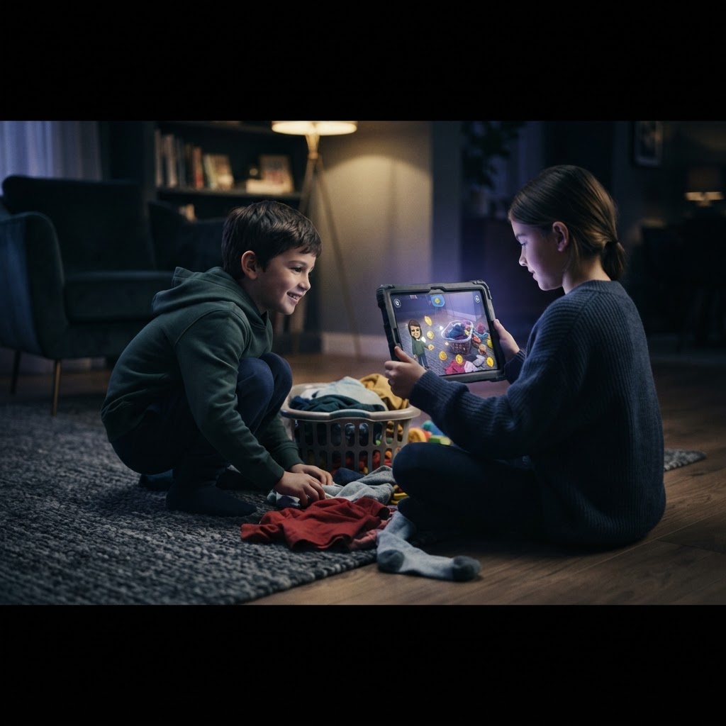How Can I Turn Boring Household Chores Into a Fun Game for My Kids Using AI?