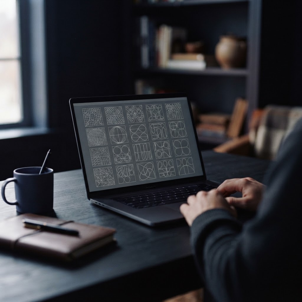 A streamlined digital production environment where AI-generated tracing worksheets are organized for rapid export to Amazon KDP.