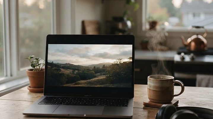 A chaotic view of a laptop cluttered with browser tabs representing the broken, disconnected manual work that kills productivity.