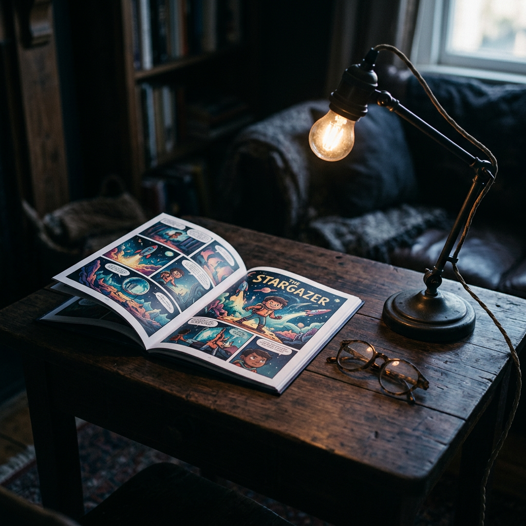 Turning digital AI-generated stories into physical, printed comic books creates a durable, cherished keepsake that children can read and share for years.