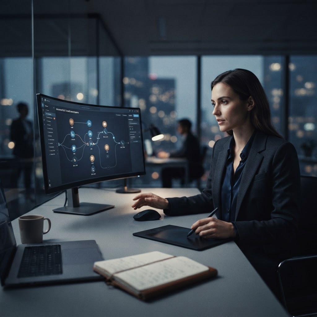 Multi-channel sales engagement connects with prospects across LinkedIn and integrated CRM platforms