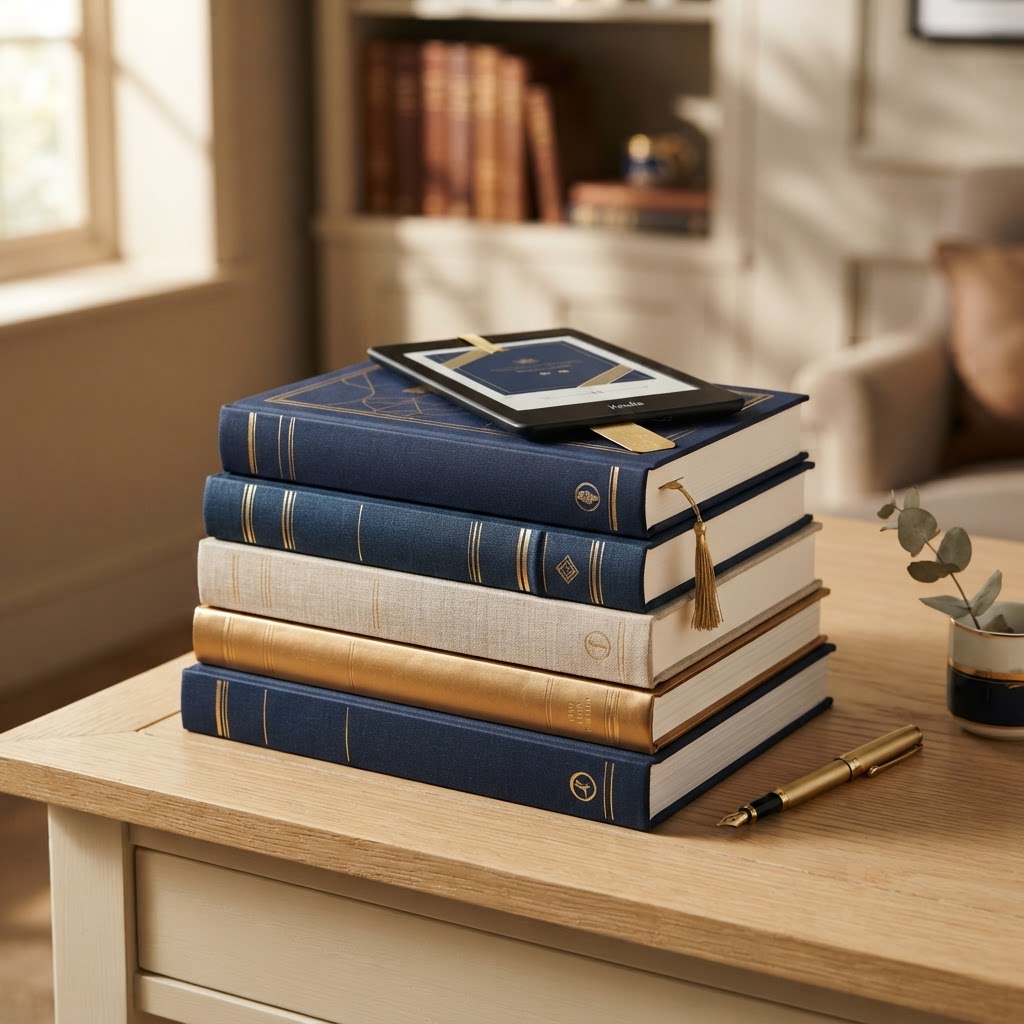 Stack of premium publications