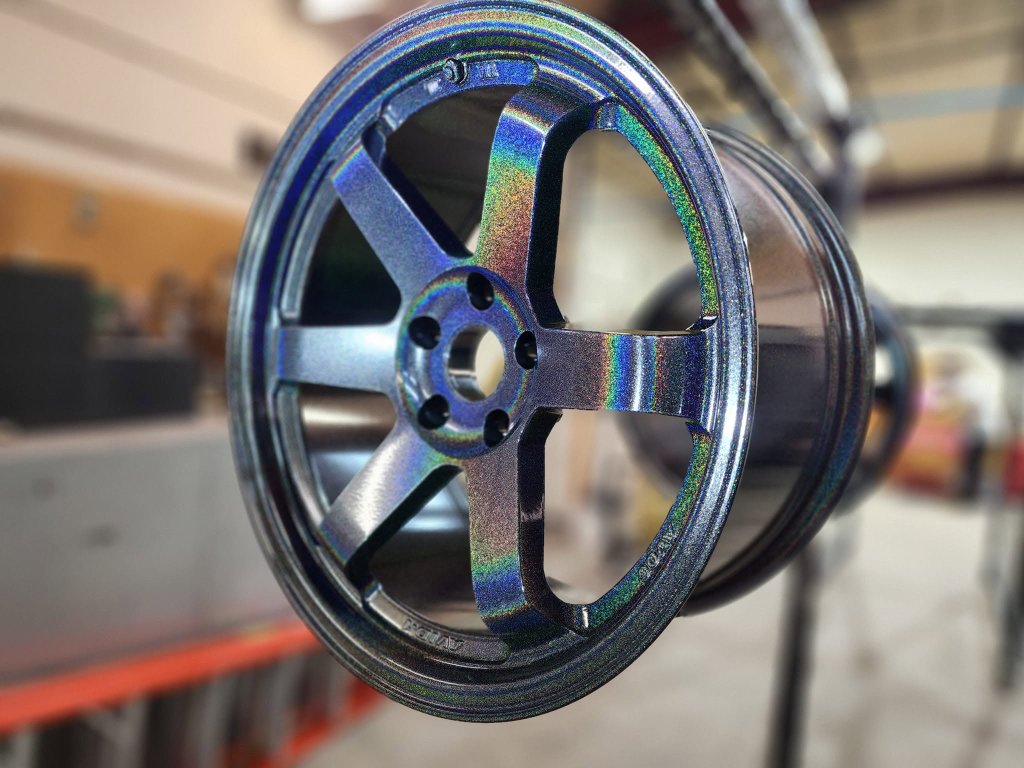 Iridescent Oil-Slick Wheel