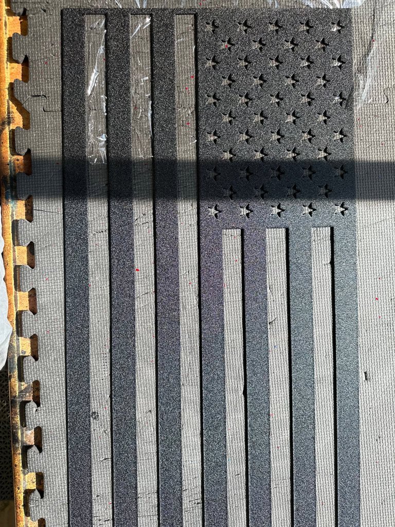 Metal American Flag Wall Art