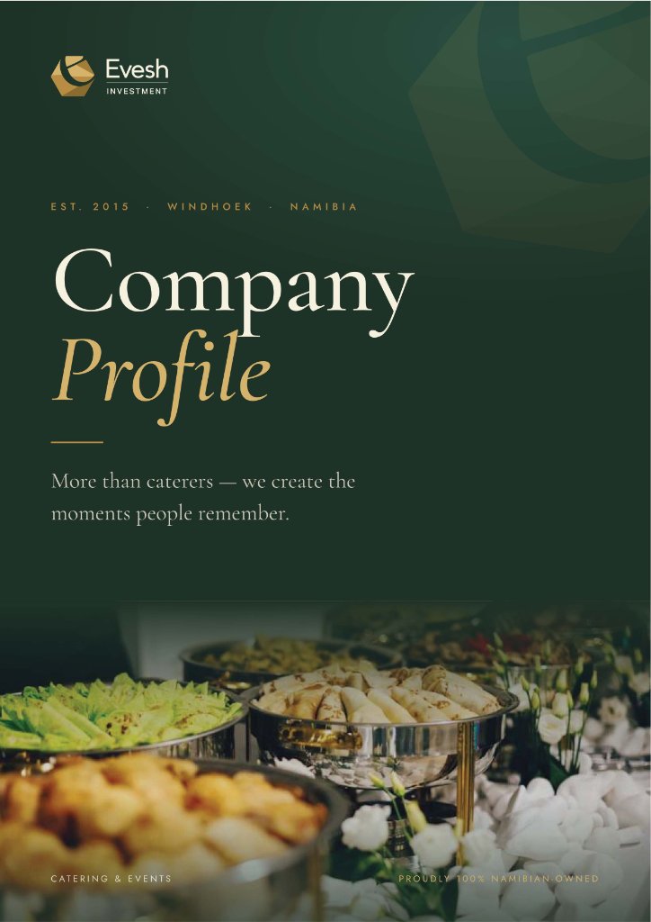 Catering Company Profile