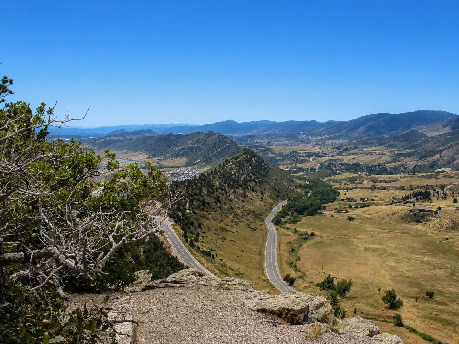 Dinosaur Ridge overlooking the Colorado foothills