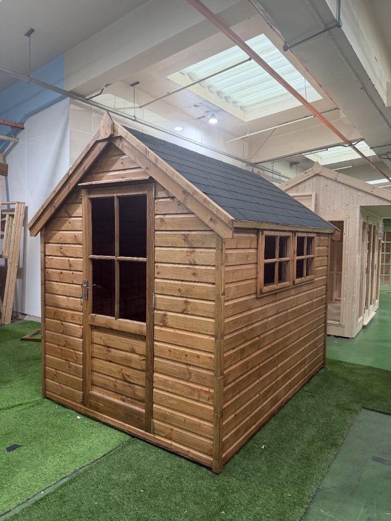 The Surrey shed - three-quarter front view