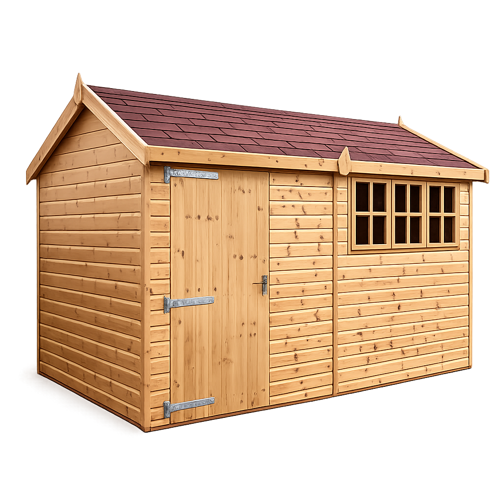 The Cumbria heavy duty apex shed - studio view