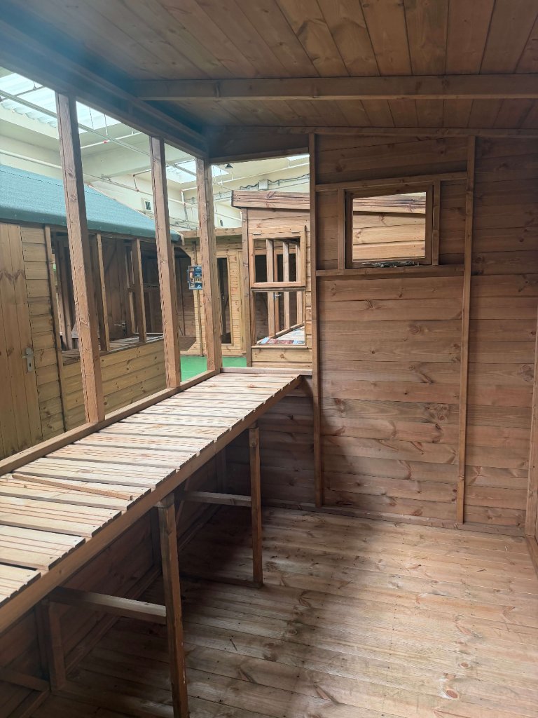 The Frome sunpent shed - interior view through open counter