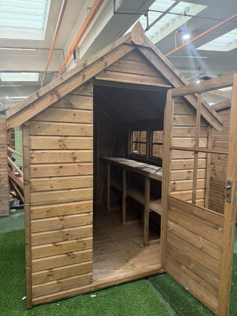 The Surrey shed - door open interior view