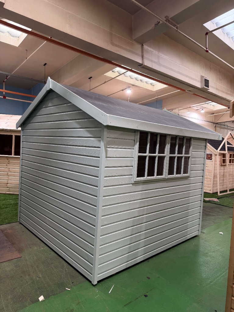 The Cumbria shed - front-quarter with side window