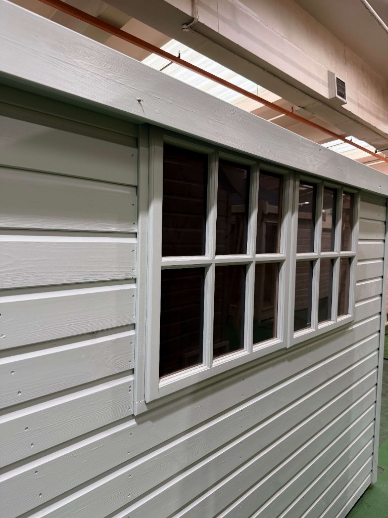 The Cumbria shed - multi-pane window detail