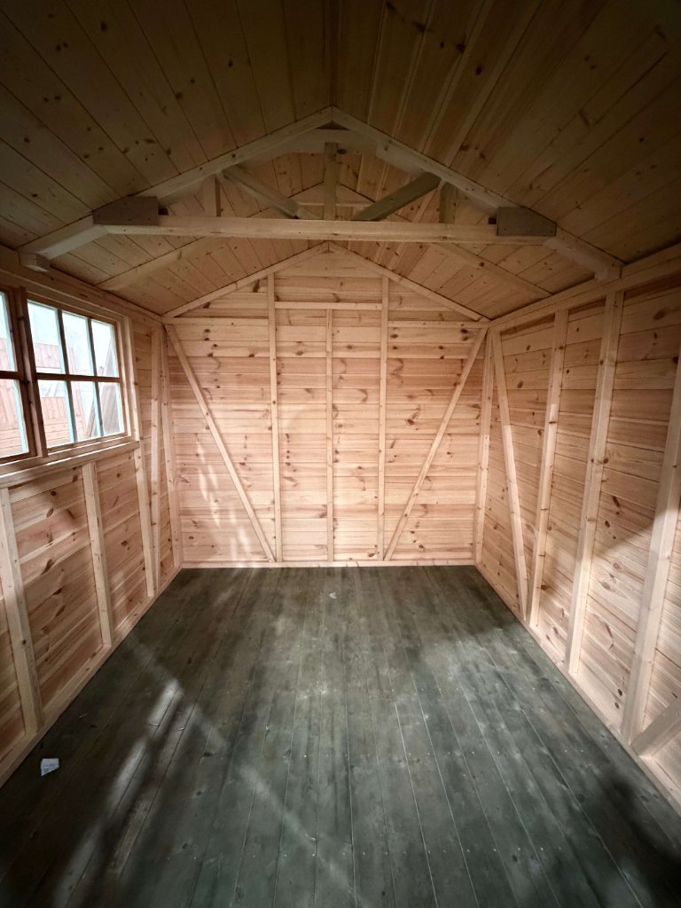 The Cumbria shed - interior with workbench
