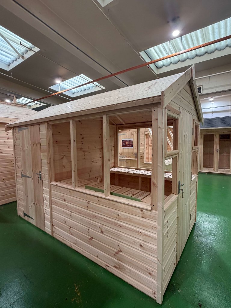 The Axbridge potting shed - side panel with staging bench
