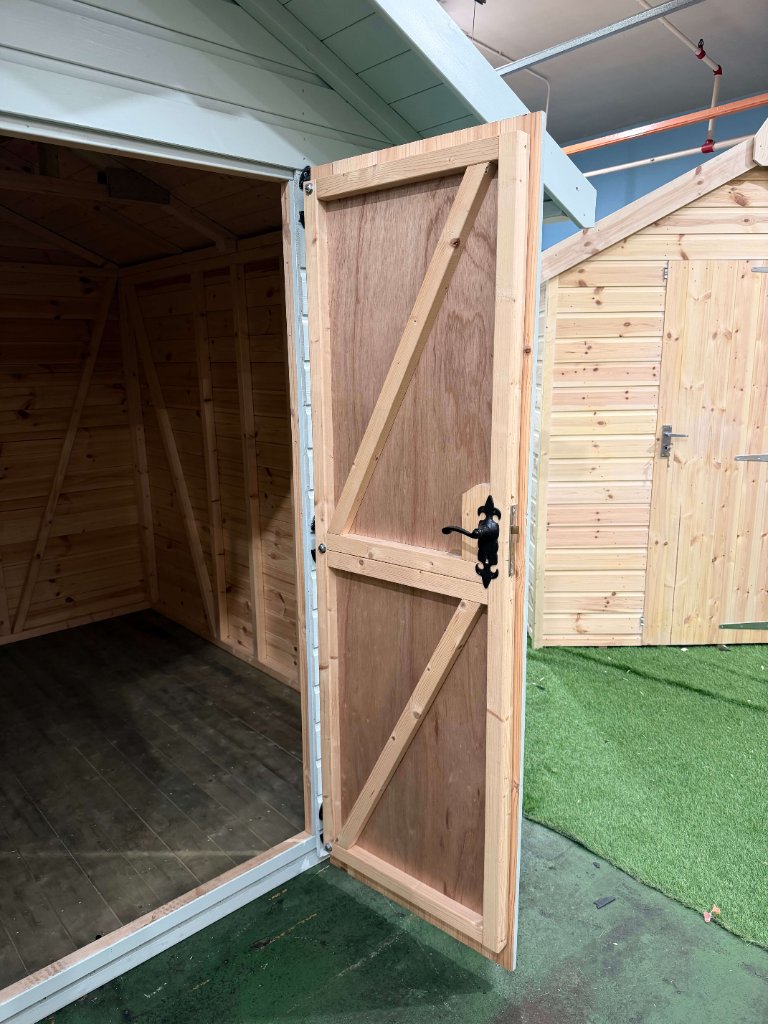 The Cumbria shed - interior with one door open