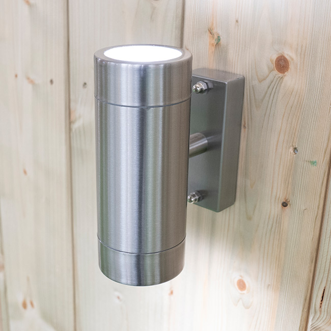 Chrome up/down external lights