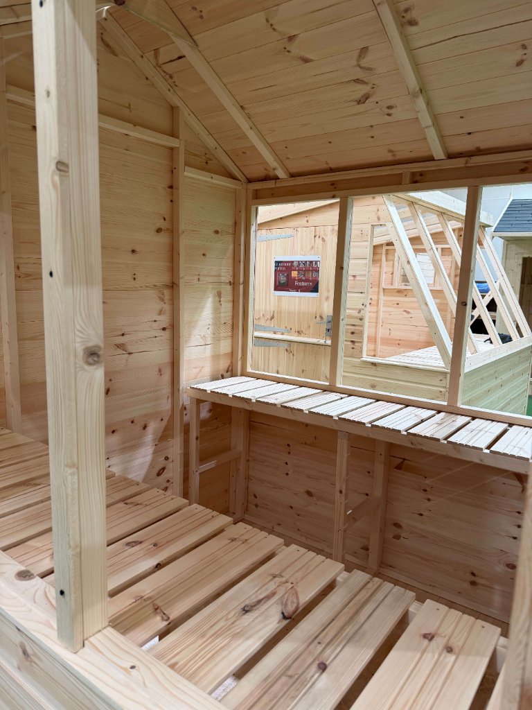 The Axbridge potting shed - interior staging and shelving detail