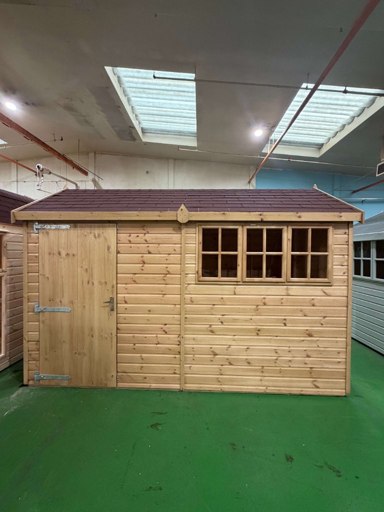 The Cumbria shed - pent roof variant front view